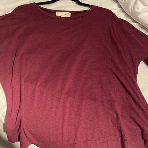 Brand New Maroon Arm Flare Shirt